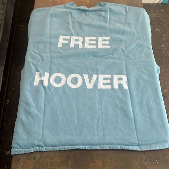 New Free Larry Hoover Tee Light Blue Size XL Kanye West x Drake Concert - Picture 1 of 9